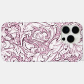 Roos Roze Barok  Foliage Case-Mate iPhone Case (Achterkant (horizontaal))