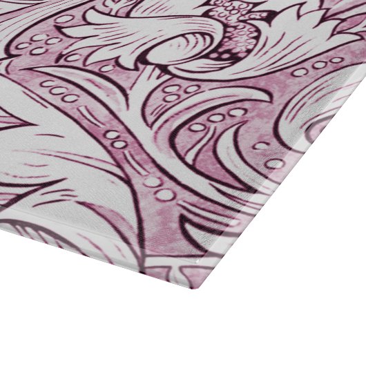 Roos Roze Barok Foliage Snijplank (Hoek)