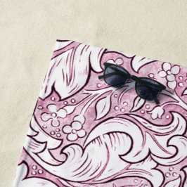 Roos Roze Barok Foliage Strandlaken