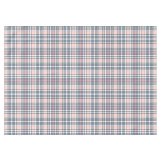 Roos, roze, blauw en wit tafelkleed (Voorkant (Horizontaal))