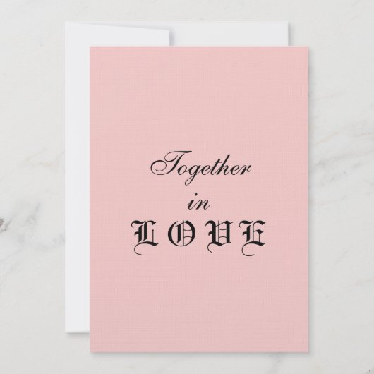 Roos Roze Blauw Pastel Monogram Kaart (Achterkant)