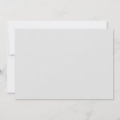 Roos Roze Bloem Grijze Bloemen Save The Date Weddi Kaart (Achterkant)