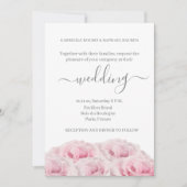 Roos Roze Bloem Witte grijze legant Kaart (Voorkant)