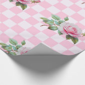 Roos Roze Blooms Wrapping Paper Cadeaupapier (Hoek)