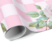 Roos Roze Blooms Wrapping Paper Cadeaupapier (Rol Hoek)