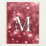 Roos Roze Bokeh Modern Monogram Sparkle Planner<br><div class="desc">Deze planner heeft een achtergrond van roos roze bokeh sparkle. Eenvoudig en modern. Voltooi het met een gepersonaliseerd monogram en een naam. Creëer door Simply Farmhouse Press.</div>