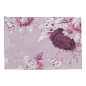 Roos Roze  Botanische Bloemen Toile No.5 Kussensloop (Achterkant-Rechts)