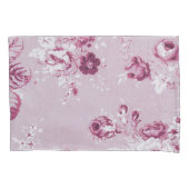 Roos Roze  Botanische Bloemen Toile No.5 Kussensloop (Voorkant-Links)