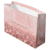 Roos Roze bruidstaartweddenbridal Groot Cadeauzakje (Achterkant Gekanteld)