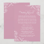  Roos - Roze bruiloft - repetitie en binnenste Kaart (Voorkant / Achterkant)