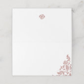 Roos roze bruine bruidskleur Plaatskaartje (Buitenkant ongevouwen)