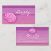 Roos Roze cosmetica Visitekaartje (Voorkant / Achterkant)