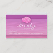 Roos Roze cosmetica Visitekaartje (Achterkant)