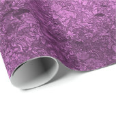 Roos Roze Distressed Gothic Damask Wrapping Paper Cadeaupapier (Rol Hoek)