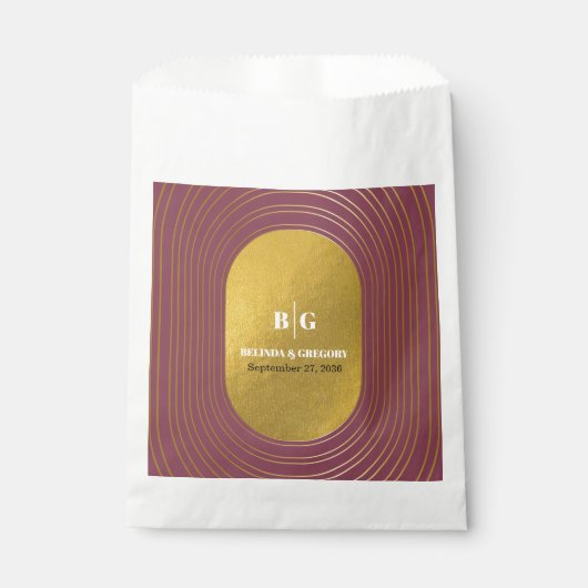 Roos roze en gouden moderne, minimalistische wapen bedankzakje (Voorkant)