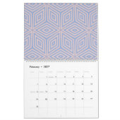 Roos Roze en Lichtblauw Kalender (Feb 2027)
