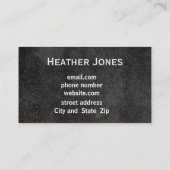  roos roze en paarse fotografie visitekaartje (Achterkant)