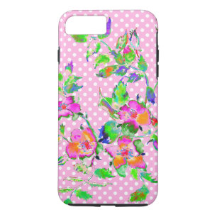  Roos - roze en witte poolstippen Case-Mate iPhone Case