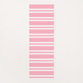 Roos Roze en Witte strips Yogamat (Voorkant)