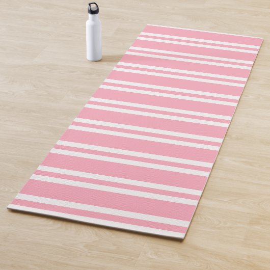 Roos Roze en Witte strips Yogamat (In situ)