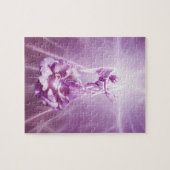 Roos roze engelenliefde legpuzzel (Horizontaal)