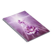 Roos roze engelenliefde notitieboek (Rechterzijde)
