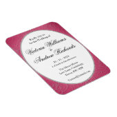 Roos Roze flexibele uitnodiging voor weddenschappe Magneet (Rechterzijde)