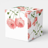  Roos Roze Floral Botanische bruiloft Bedankdoosjes (Achterkant)