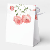  Roos Roze Floral Botanische bruiloft Bedankdoosjes (Achterkant)