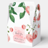  Roos Roze Floral Botanische bruiloft Bedankdoosjes (Geopend)