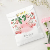  Roos Roze Floral Botanische bruiloft Bedankzakje (Gezegeld)