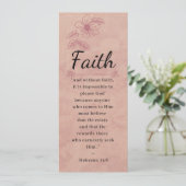 Roos Roze Floral Elegant Bijbel - Faith - Bladwijz (Staand voorkant)