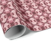 Roos roze geometrische kunst cadeaupapier (Rol Hoek)