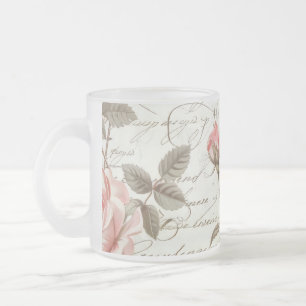 Roos Roze glazen beker Matglas Koffiemok