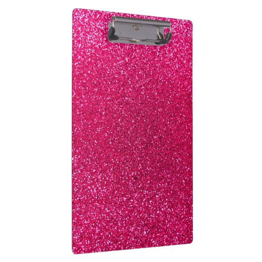 Roos roze glitter klembord (Rechts)