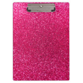 Roos roze glitter klembord (Voorkant)