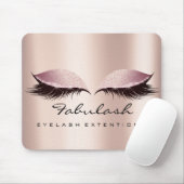 Roos Roze Glitter SPA Beauty Lashes Extension Skin Muismat (Met muis)