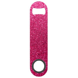 Roos roze glitter speed flessenopener