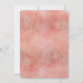 Roos roze gouden strepen kaart (Achterkant)