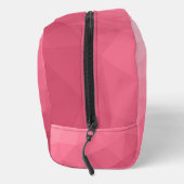 Roos roze gradiënt geometrisch maaspatroon toilettasje (Rechts)