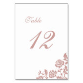  Roos Roze kant bruiloft Kaart (Voorkant)