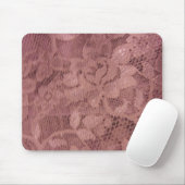 Roos Roze kant Muismat (Met muis)