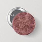 Roos Roze kant Ronde Button 5,7 Cm (Voorkant /achterkant)