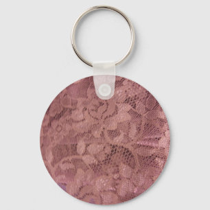 Roos Roze kant Sleutelhanger