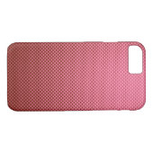 Roos roze koolstofvezel gepatterd Case-Mate iPhone case (Achterkant (Horizontaal))