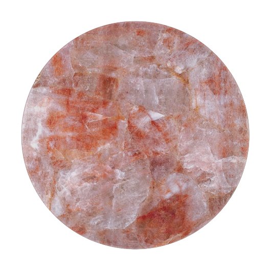 Roos roze kwarts snijplank (Voorkant)