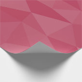 Roos roze licht geometrisch maaspatroon cadeaupapier (Hoek)