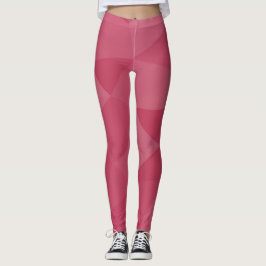 Roos roze licht geometrisch maaspatroon leggings