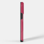 Roos roze licht geometrisch mesh patroon Aangepast iPhone Hoesje (Rechterkant)