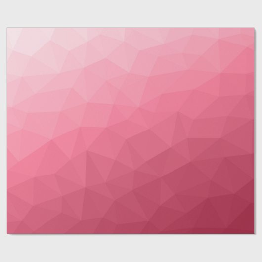 Roos roze lichtgradiënt Geometrische maanpatroon Cadeaupapier (Vlak)